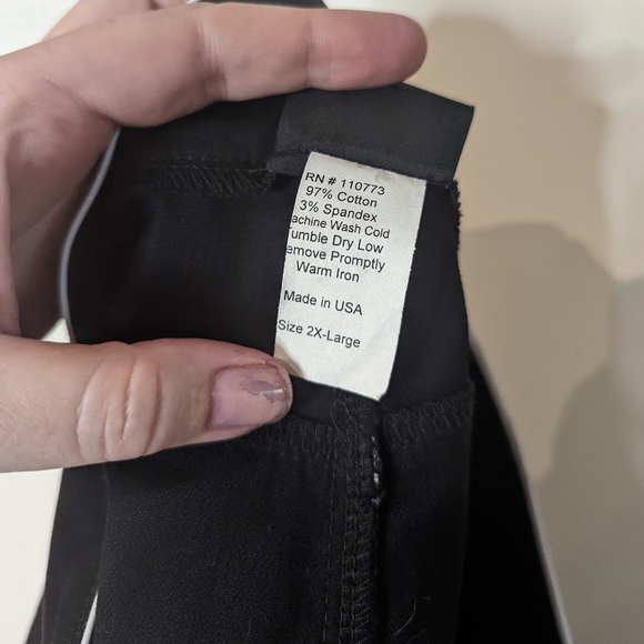 Lucky 13 Western Button Up Mini Skirt Black White pockets 2XL - Picture 12 of 12